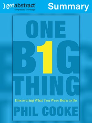 cover image of One Big Thing (Summary)